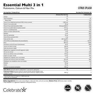 Essential Multi 3 in 1 Multivitamine met Calcium, Drank Mix