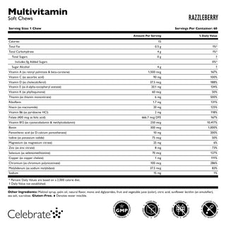 Bariatrische multivitamine zonder ijzer, zachte kauwtabletten