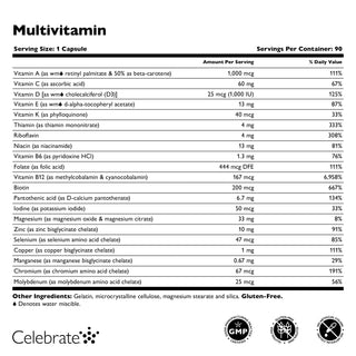 Bariatrische multivitamine zonder ijzer, Capsules