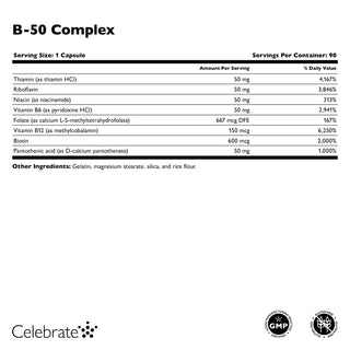 Vitamine B-50 Complex, Capsule