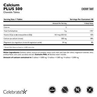 Calcium PLUS 500, Kauwtablet