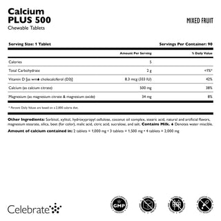 Kalzium PLUS 500, Kautabletten