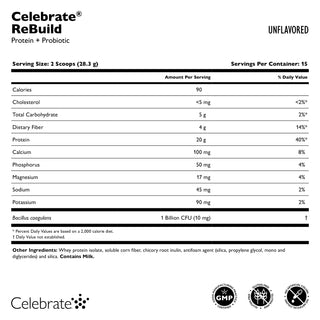 Celebrate® ReBuild Proteïne + Probioticum, Poeder