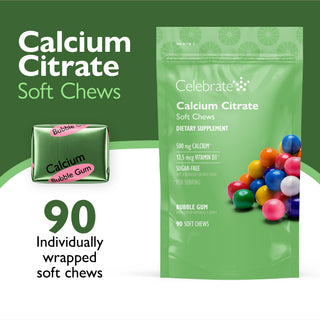 Calcium Citraat, Zachte Kauwtabletten