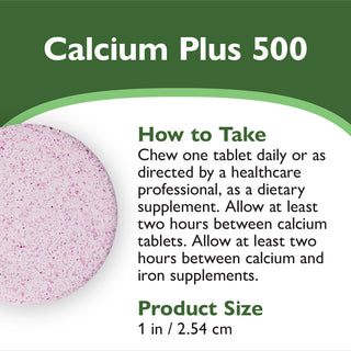 Calcium PLUS 500, Kauwtablet