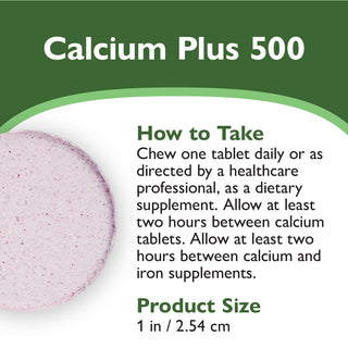 Calcium PLUS 500, Kauwtablet