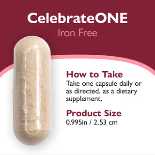 CelebrateONE Eénmaal daags Bariatrische Multivitamine zonder IJzer, Capsules