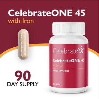 CelebrateONE 45 Eénmaal daags Bariatrisch Multivitamine met IJzer, Capsules