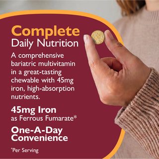 CelebrateONE 45 eenmaal daags Bariatrisch Multivitamine met IJzer, Kauwtablet