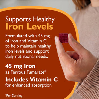 IJzer 45 mg + Vitamine C, Zachte Kauwtabletten 