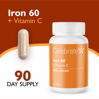 IJzer 60 mg + Vitamine C, Capsules 