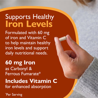 IJzer 60 mg + Vitamine C, Capsules 