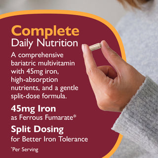 Multi-Complete 45 Bariatrisch Multivitamine met IJzer, Capsules 