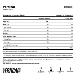 Vertical Clear Proteïnewater
