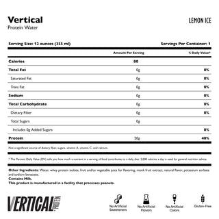 Vertical Clear Proteïnewater