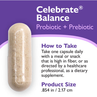 Celebrate® BALANCE Probiotic + Prebiotic, Capsules