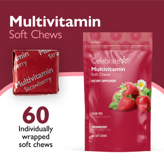 Bariatrische multivitamine zonder ijzer, zachte kauwtabletten