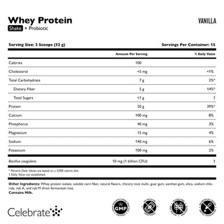 Celebrate® ReBuild Proteïne + Probioticum, Poeder