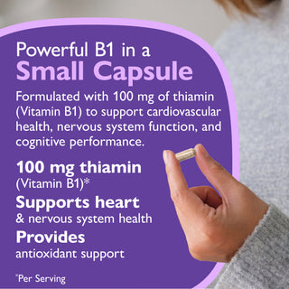 Thiamine Vitamine B1, 100 mg, Capsules