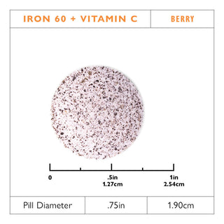 IJzer 60 mg + Vitamine C, Kauwtablet, Berry 