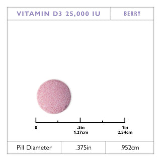 Vitamine D3 625mcg (25.000 IE) Quick-Melt, Berry